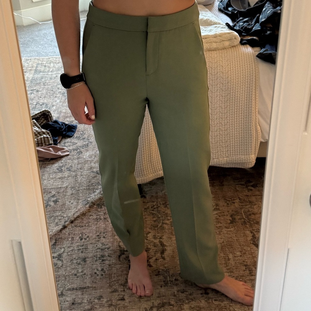 J. Crew Green Straight Leg Pants